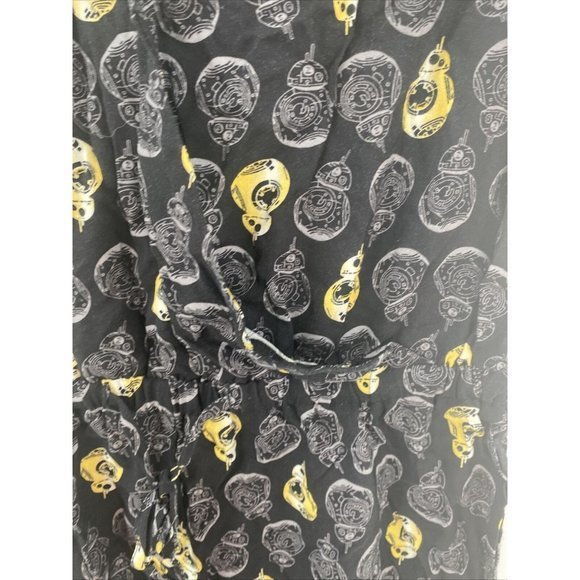 Her Universe Black Star Wars Rayon Space Galaxy Jumsuit Romper Size Small - Picture 4 of 6